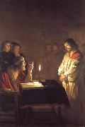 Gerrit van Honthorst Christ Before the High Priest Spain oil painting artist